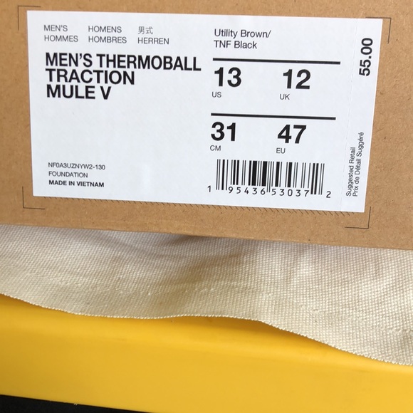 2020 North Face Traction Indoor outdoor slippers, Size 13 NWT Rare color scheme. - Picture 10 of 11